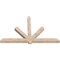 Ekena Millwork Kennewick Smooth Timber Gable Bracket, Douglas Fir, 96"W x 60"H x 5 1/2"D x 5 1/2"F, 15/12 Pitch GBW096X60X0606KEN00SDF - alternate 2